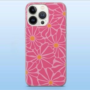 iPhone 16 Pro Groovy Floral Pink Case